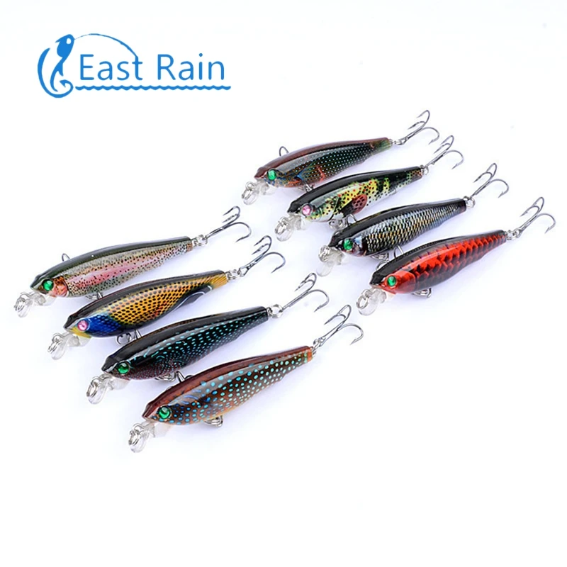 

East Rain 7.5cm 8g Painted Suspension Bait for Freshwater Saltwater Fishing Lure SP Minnow Artificial Hard Bait Free Shipping