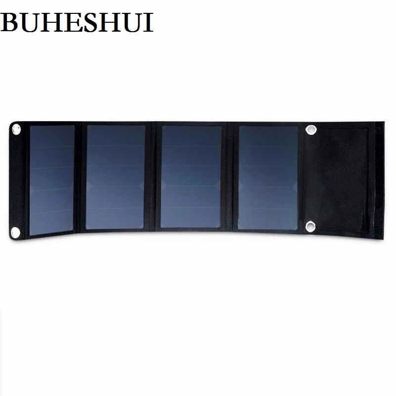 

BUHESHUI 30W Portable and Foldable Dual-Port Solar Panel Charger Solar Charger High Efficiency Sunpower