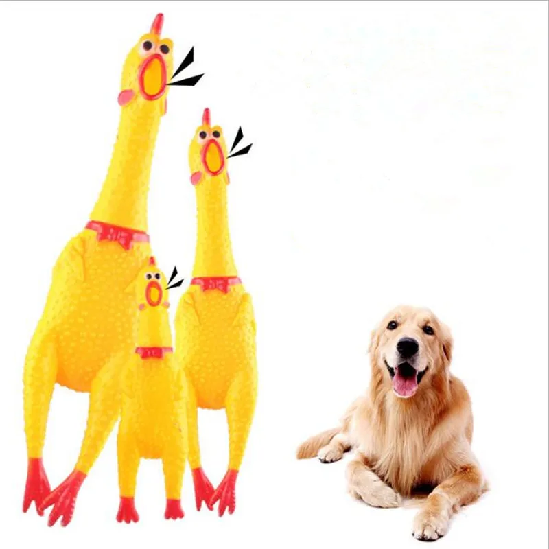 16cm 30cm 38cm Screaming Chicken Squeeze Sound Toy Pets Toy Product Dog Toys Shrilling Decompression Tool Funny Gadgets