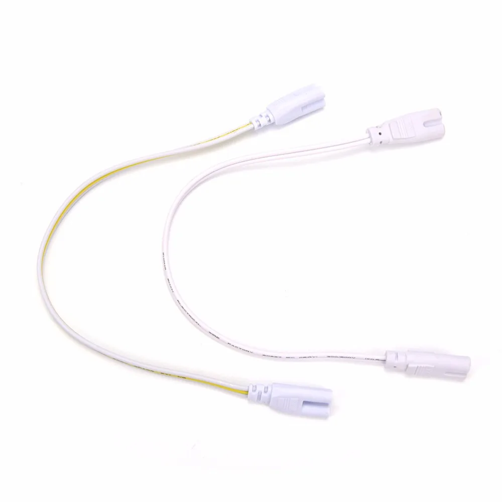 1Pcs 2 pin or 3 pin Double-end Cable Wire LED Tube Connector 30cm Two-phase Three-phase T4 T5 T8 Led Lamp Lighting Connecting