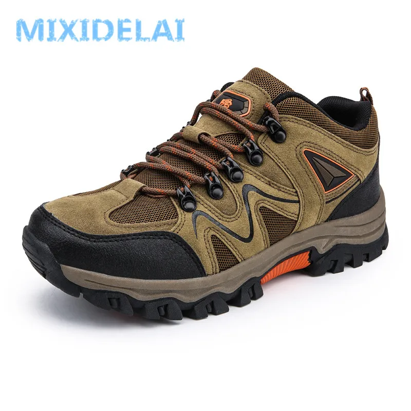 MIXIDELAI 2024 New Brand Spring Fashion Outdoors Sneakers Breathable Men\'s Shoes Mens Combat Desert Casual Shoes Plus Size 36-47