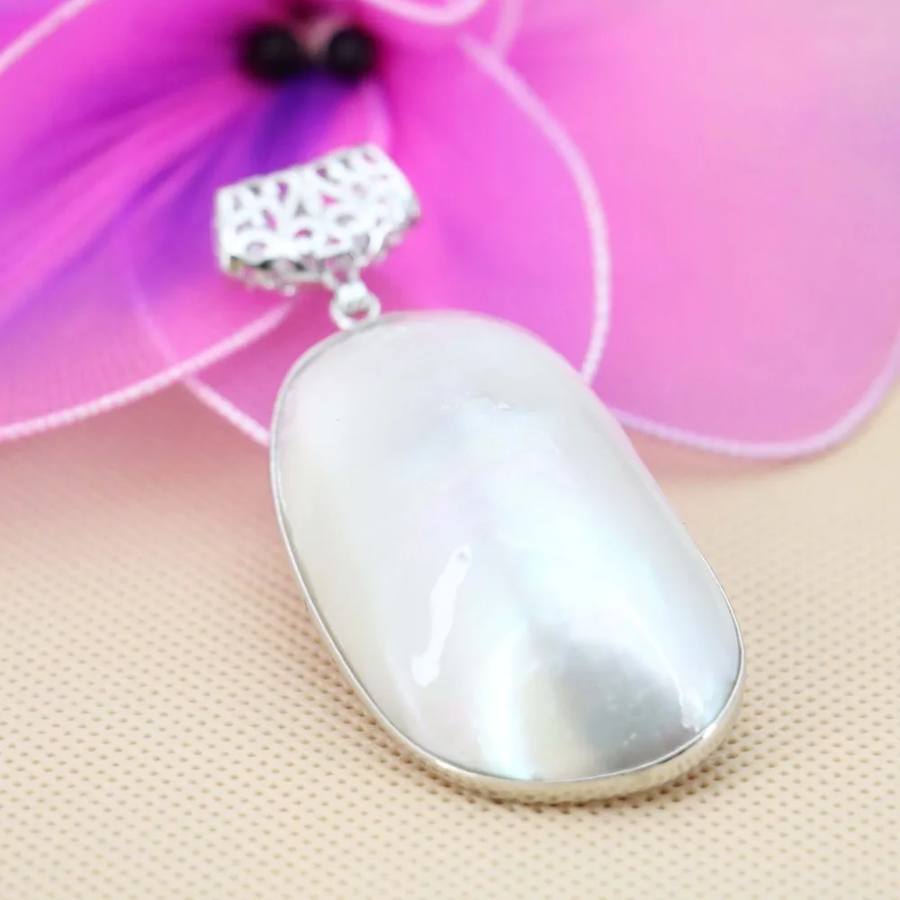 28*50mm Natural Abalone seashells sea shells short pendants DIY freshwater pearl  women girls gifts jewelry making design crafts