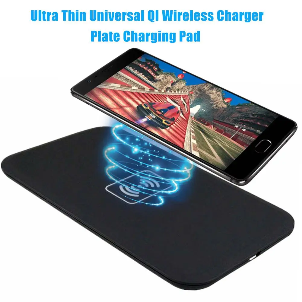 

New Arrival Ultra Thin Universal QI Wireless Charger Plate Charging Pad for Galaxy