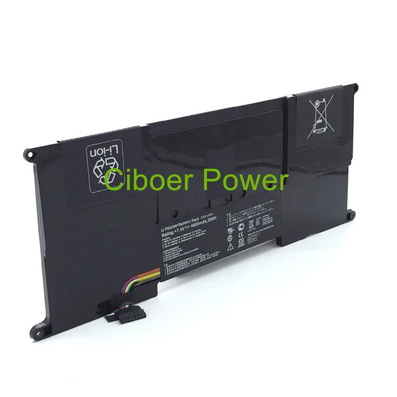 Original Laptop Battery C23-UX21 for UX21 UX21A UX21E Ultrabook 7.4V 4800mAh