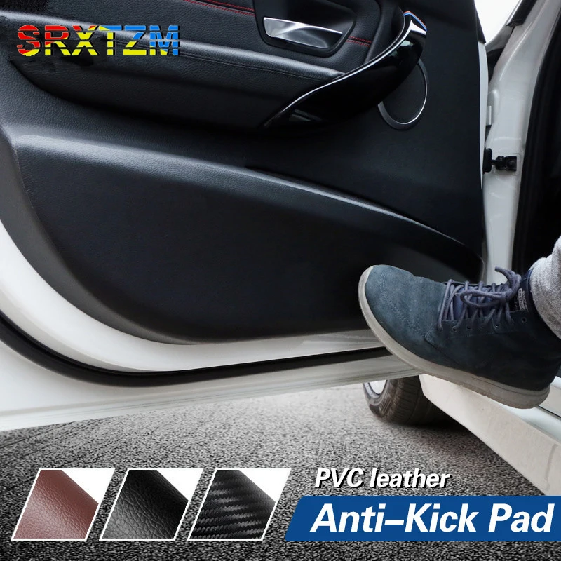 

Car Inner Door Styling Protector Side Edge Protection Pad Anti-kick Mats Cover Stickers For BMW E90 F30 F34 F10 4PCS/SET
