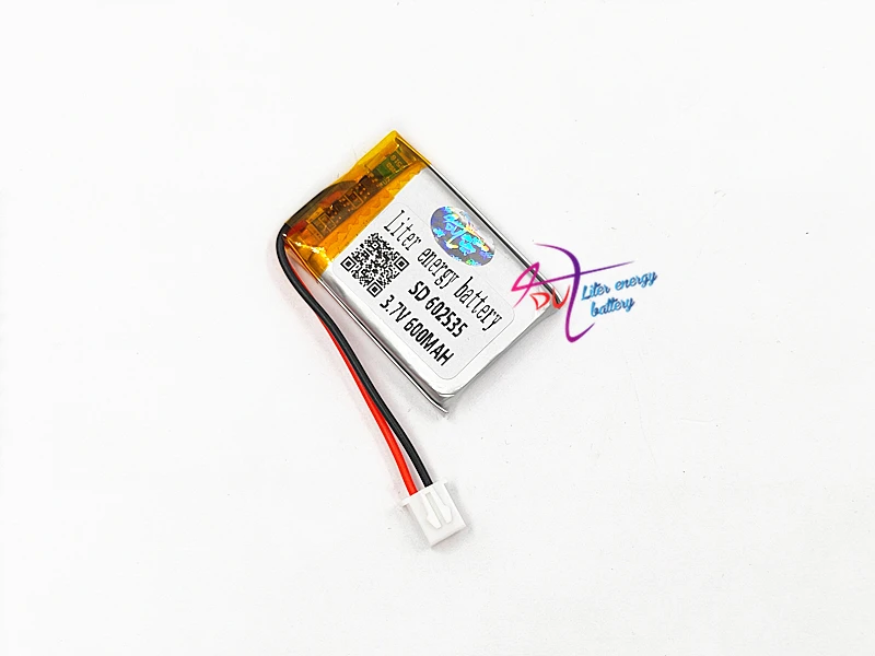 XHR-2P 2.54 600mAh 602535 3.7V lithium polymer battery Bluetooth wireless speaker learning machine