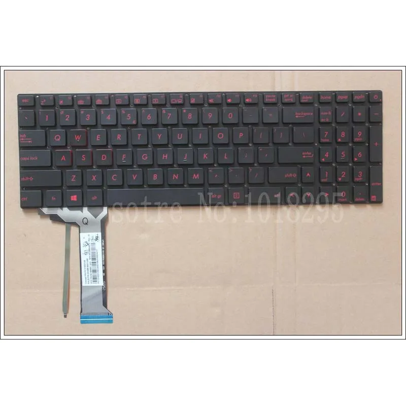 Teclado para Computador Laptop Retroiluminado Preto para Asus Zx50jx Zx50jx Zx50vx Zx70vw Zx70 Zx70v us