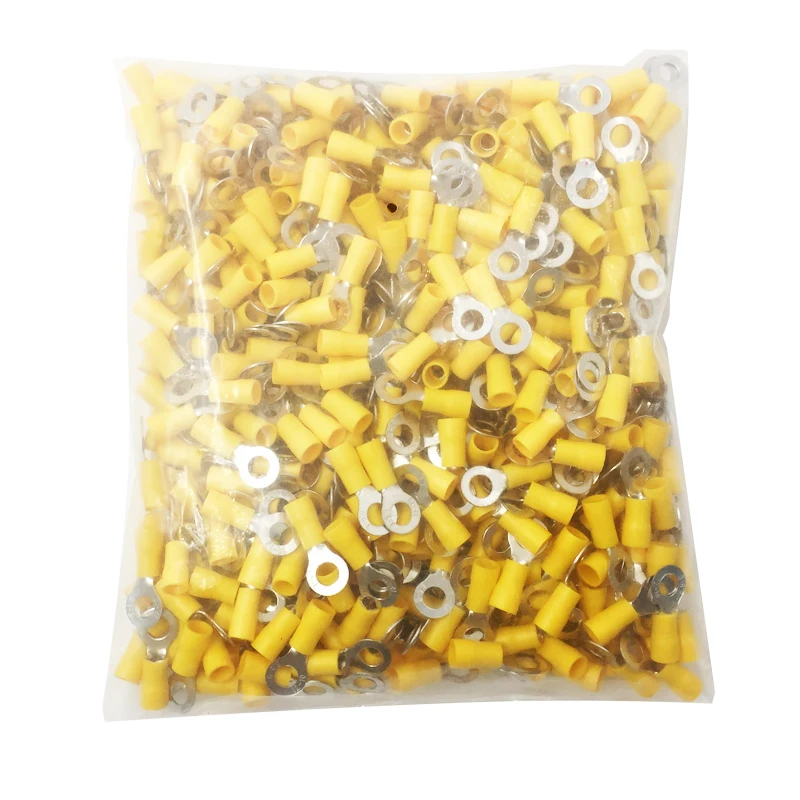 1000PCS electrical connector for cable, wire crimp terminal round pre-lnsulated RV terminal (TO-JTK type) copper joints