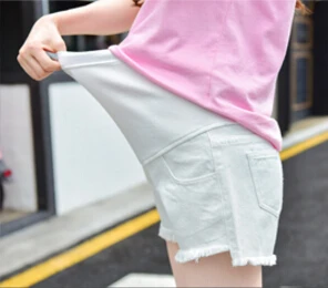 Summer Shorts Pants For Maternity Ultra Thin Hot Pants For Pregnant Women Chic Short Trousers of Pregnancy Maternity Jeans