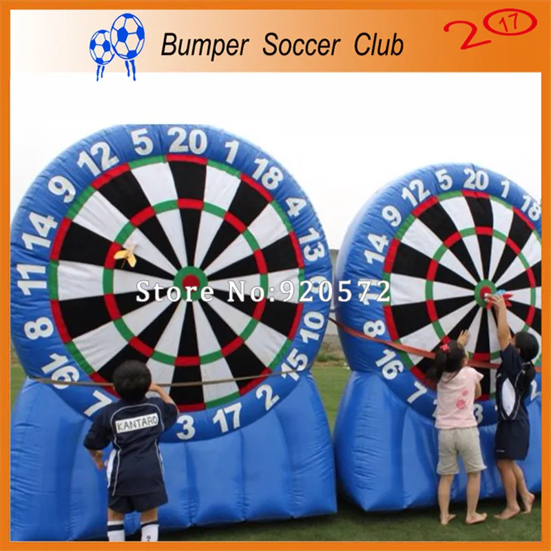 

Free shipping ! Free Pump! 3m/4m/5m/6m/7m Super blue Inflatable Dart Board ,inflatable soccer dart board games,outdoor play