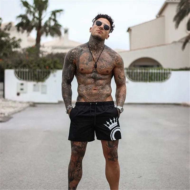 Mens Board Shorts Swimwear Swim Shorts Beach streetwear Swimming Short Pants Swimsuits Mens Running Sports Surffing Shorts Male