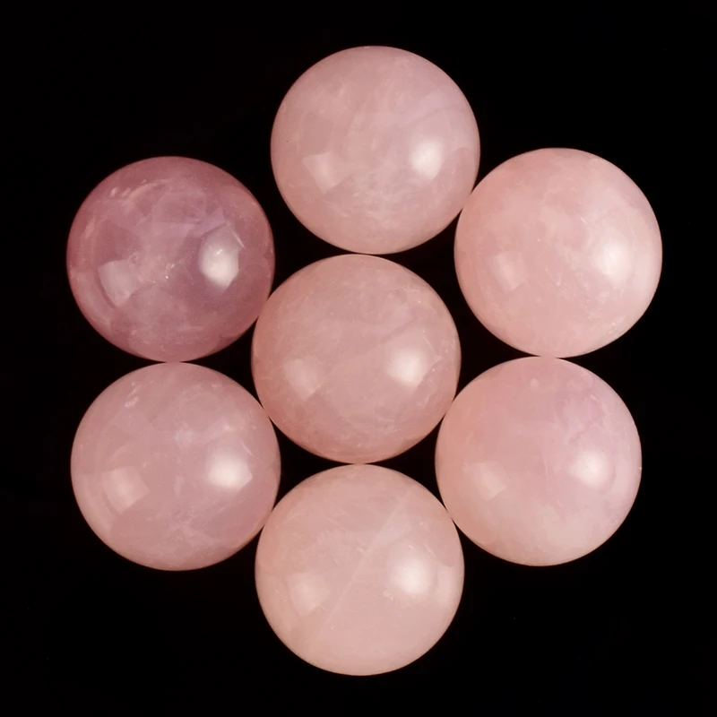 

25mm Rose quartz ball 4 pcs/lot natural crystal mineral sphere home decoration accessory wedding favors and gifts healing