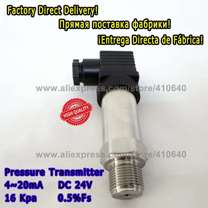 

1 Piece Low Cost Pressure Transducers For Air Compressor 4 20mA 16KPA M20x1.5 Port Pressure Transmitter for Compressor