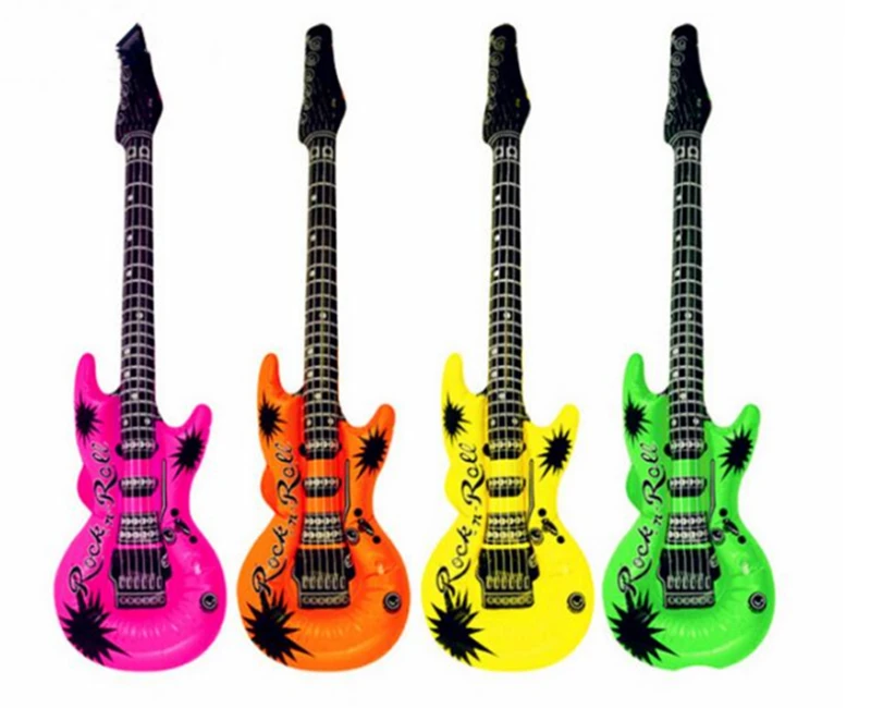 

200pcs/lot Inflatable Up Guitars Fancy Dress Party Prop Musical Disco Rock