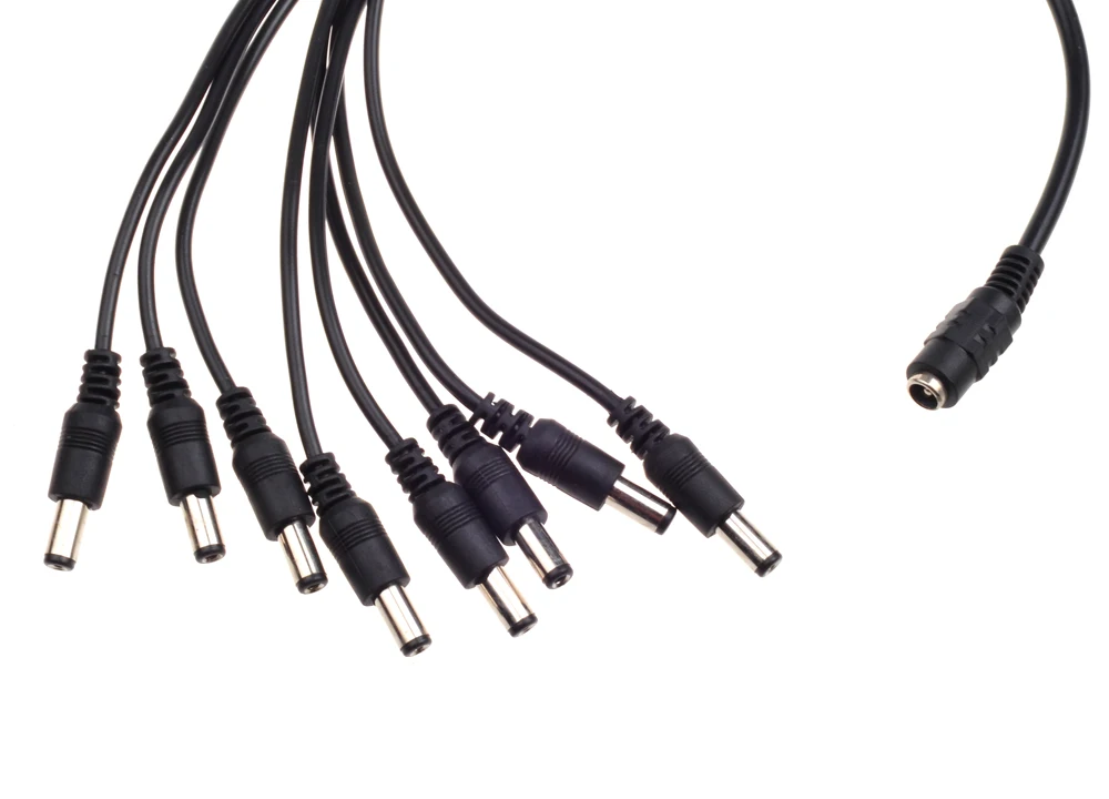 10 개/몫 dc 전원 분배기 케이블 1 여성 8 남성 전원 분배기 케이블 5.5mm/2.1mm cctv 카메라에 대 한