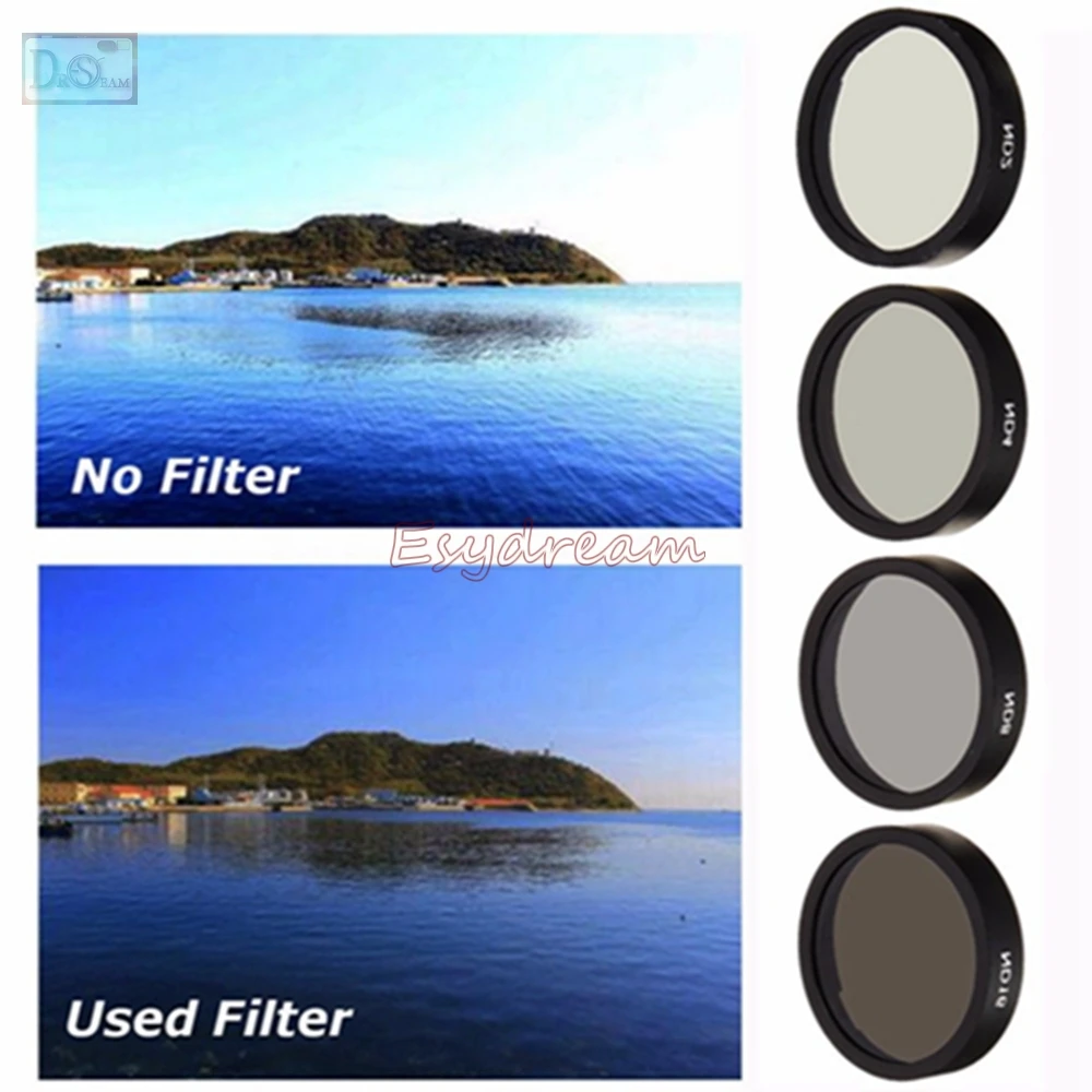 Neutral Density ND2 + ND4 + ND8 + ND16 Lens Filter Kit for DJI Phantom 3 Advanced / Standard / Professional / SE / 4 Accessories