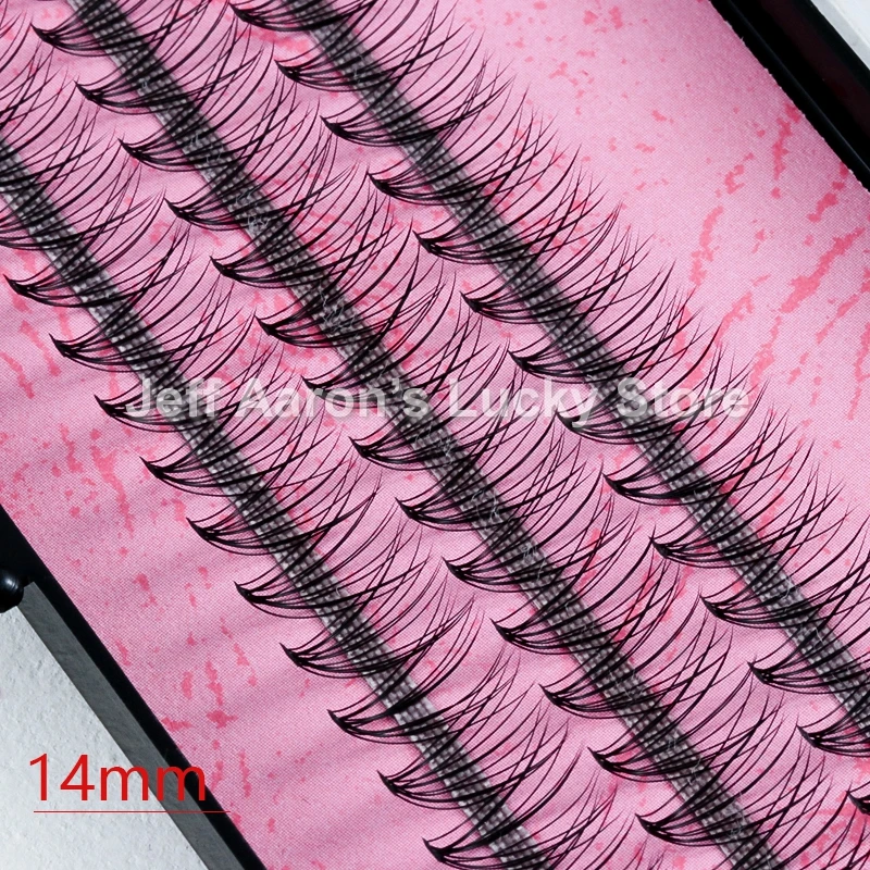 L1612 Black False Eyelashes Curled Fake Eye Lashes Makeup Eyelash Extension Tool 8MM 10MM 12MM 14MM