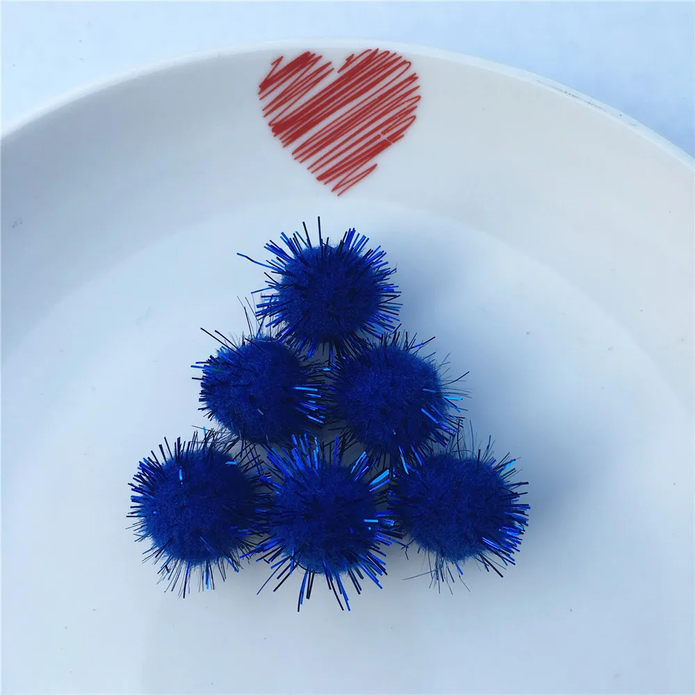 100 sztuk 20mm kolorowe pompony Mini puszyste miękkie Pom Poms puszyste pluszowe piłka dziecko zabawki ręcznie robione dekoracje ślubne DIY Craft