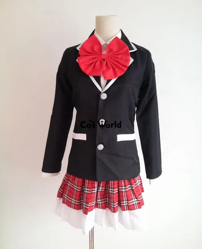 Chunibyou Demo Koi ga Shitai Takanashi Rikka Schuluniform Mantel Hemd Kleid Outfit Anime Cosplay Kostüme