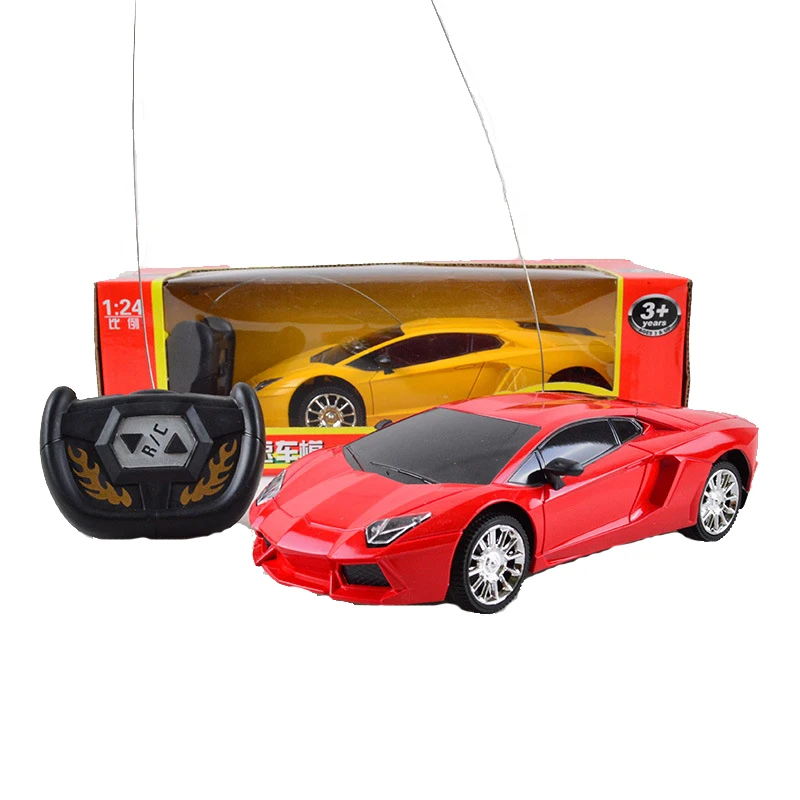 1:24 Simulated Hot Sale 2CH RC Car Toy Red Sport Car Model Boy Toy Children Gift Electronic Car