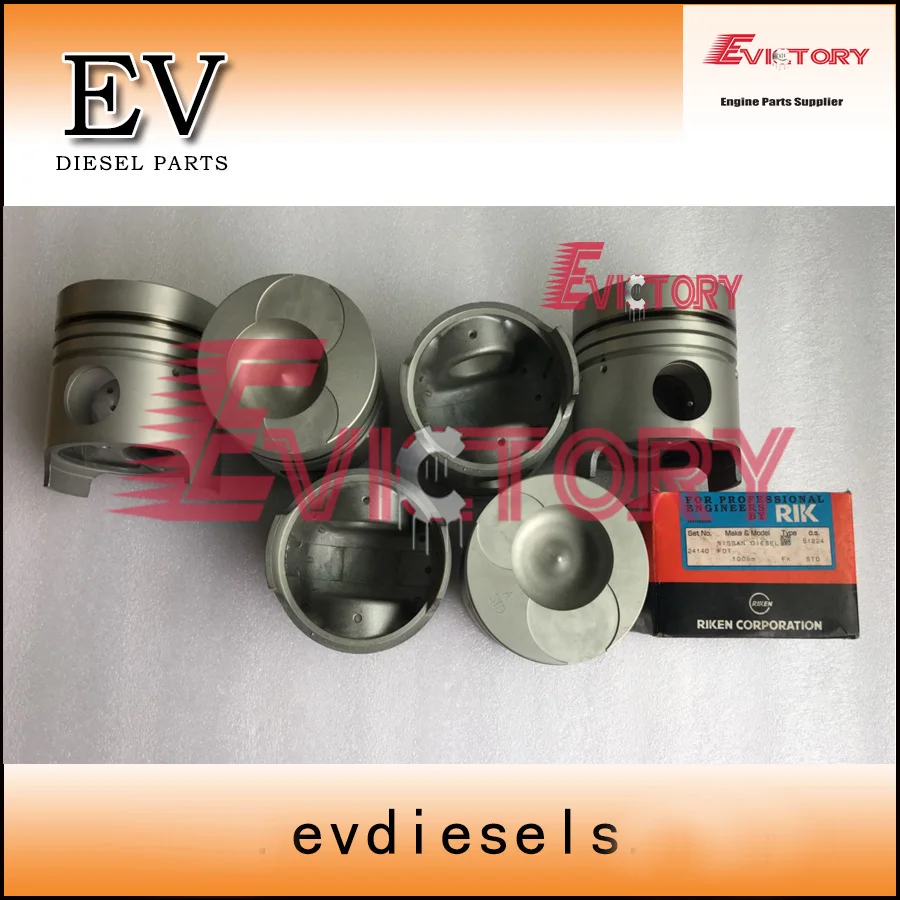 Engine piston kit for UD truck  FD6 FD6T piston+ piston ring set Japan