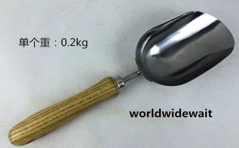 Aço inoxidável grande jardim pá, Fit fertilizante e sucata ferramenta mão do solo, 1Pc