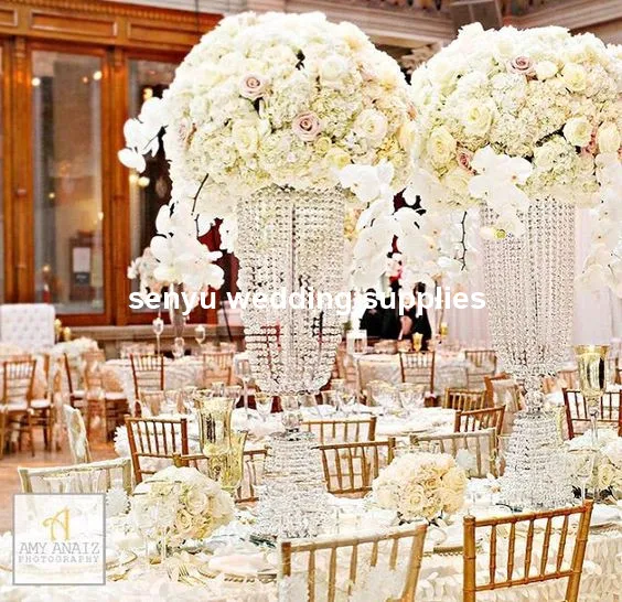 

gold silver color tall crystal acrylic centerpiece wedding crystal table decor flower stand event decoration senyu0185