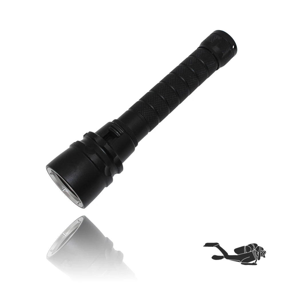 Underwater spearfishing light diving flashlight dive torch  XM-L2 LED Waterproof lanterna + 18650 PCB battery + charger