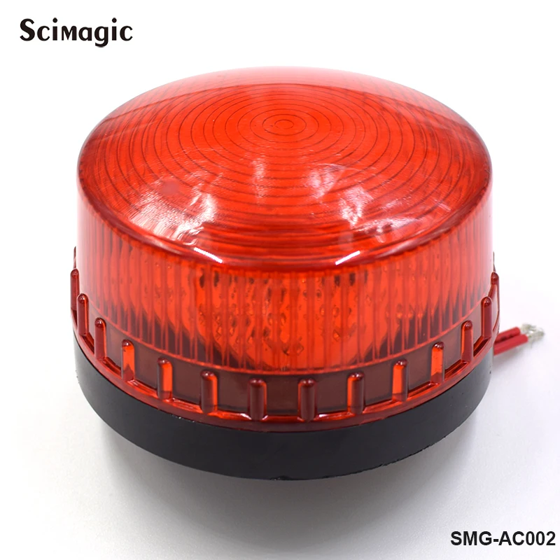 12V and 24V AC/DC Outdoor LED Signal Alarm Light Strobe Flashing Emergency for Automatic Gate Opener 2022 Newest