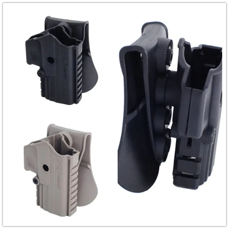 Tactical  Holster for XD Gear,  Pistol, Belt Type, GBB, XDM Mag, Black DE