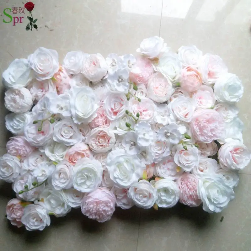 

SPR 3D higher quality Artificial silk flower wall panel wedding backdrop arch flower table runner decoration floral