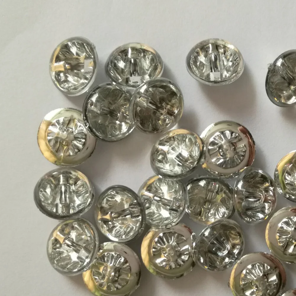 

100pcs 13MM Crystal Rhinestones Buttons Round Sewing Button Strass Crystal Stones for Coats Clothing Scrapbooking Crafts