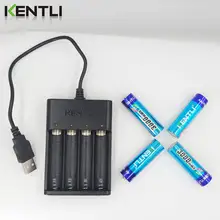 AA 1.5V rechargeable lithium battery with 4-channel charger #6