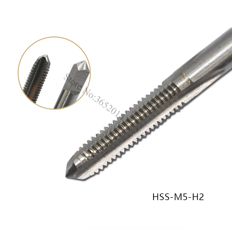 1 pz M3 M4 M5 Vite di Macchina Rubinetto Etero Flauto HSS Filettatura Metrica Tap Drill Filo H2 Die Tap Spina strumento