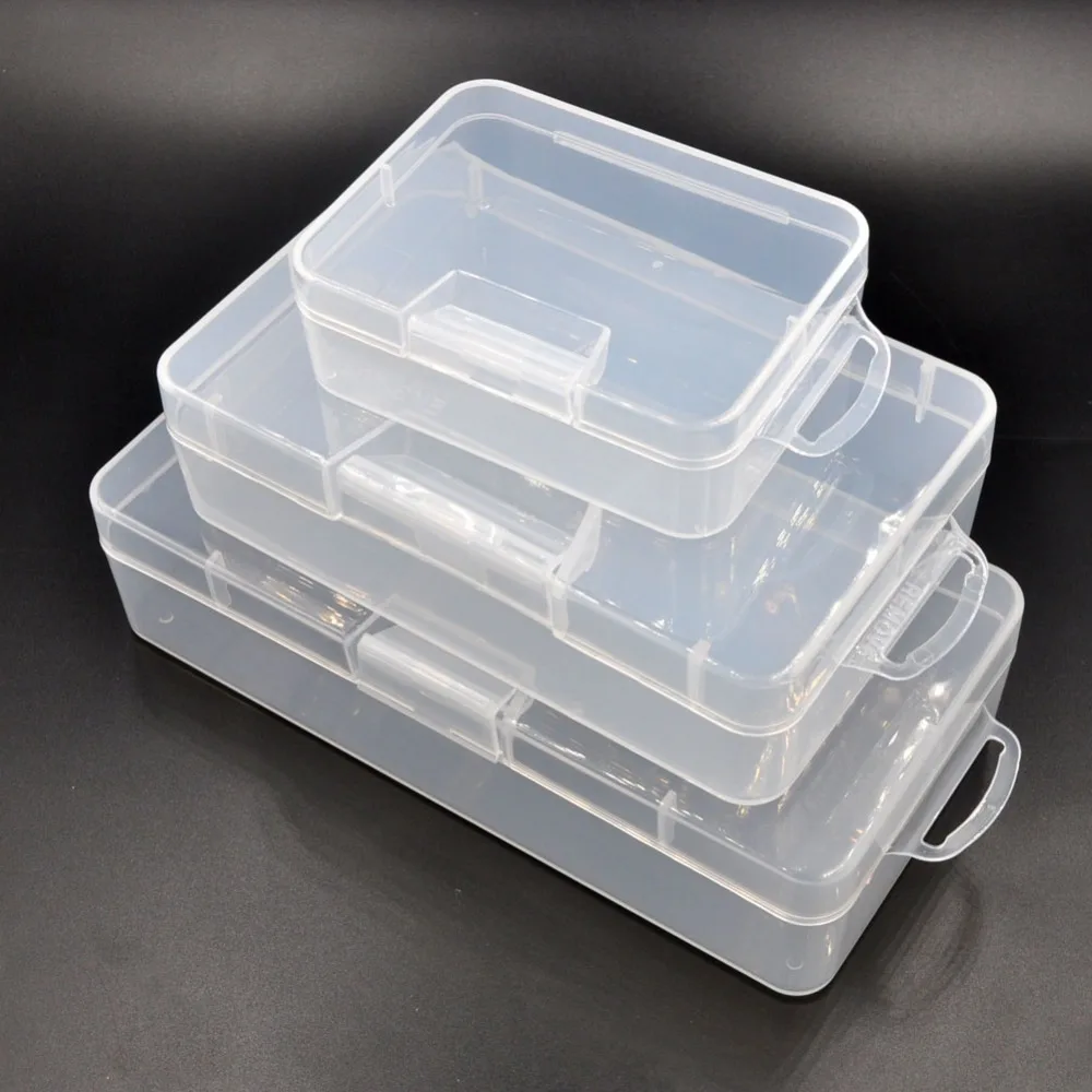 Century A Type Plastic Tools Box with Lock for Storage, Hair Accessories, Chips, Fishing Lures, Repairing Parts, Screws