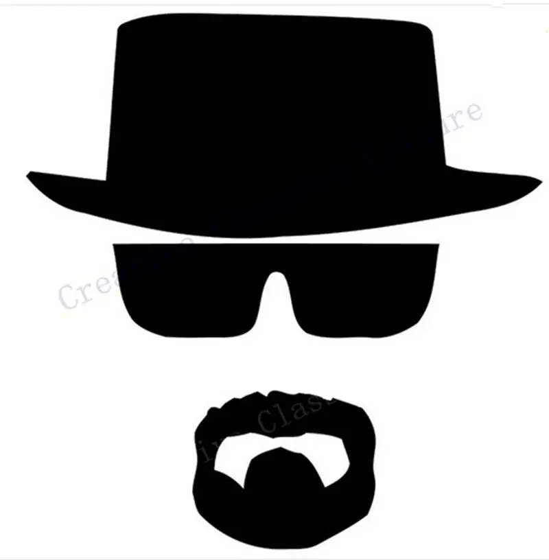 

2 шт./лот Breaking Bad Heisenberg автомобильная виниловая наклейка