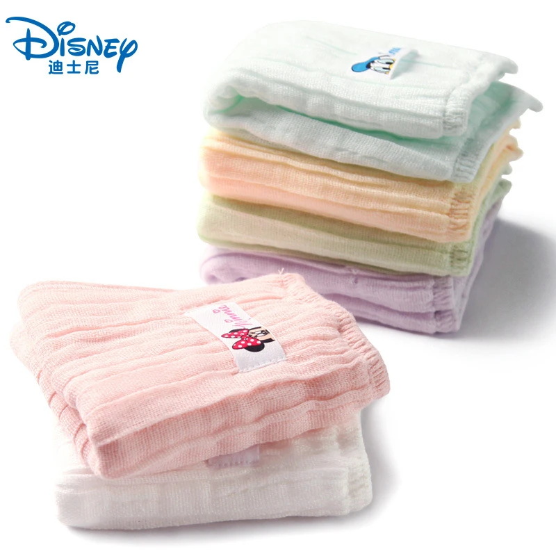 Disney Mickey Mouse Minnie Towel Face Towel Baby Newborn Cartoon Soft Cotton Square Towel  Boy Girl Kindergarten Handkerchief