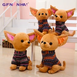 1pc 25cm Stuffed Animal Plush Dog Chihuahua Plush Toy Creative Stuffed Doll Simulation Toy Kawaii Gift