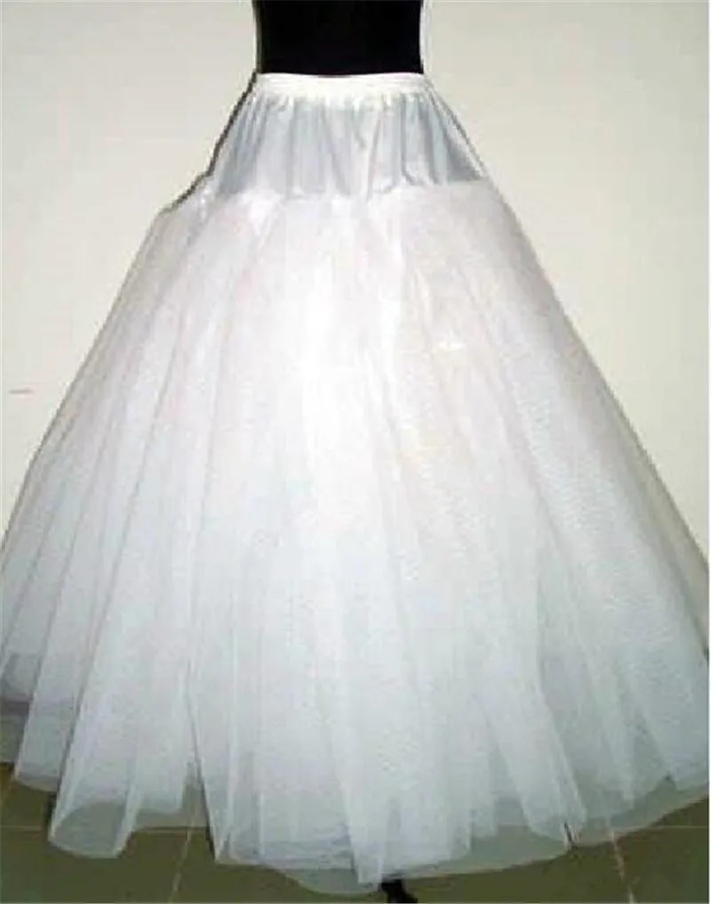 Wholesale A Line Crinoline Petticoats Plus Size Sexy Black Bridal Hoop Skirt High Quality Ruffle Wedding Accessories