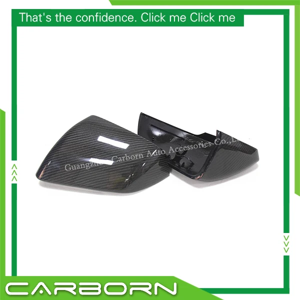 

2015-2022 For Ford Mustang American Version OEM/OX Horn Real Carbon Fiber Body Side RearView Mirror Caps With/Without Light Hole