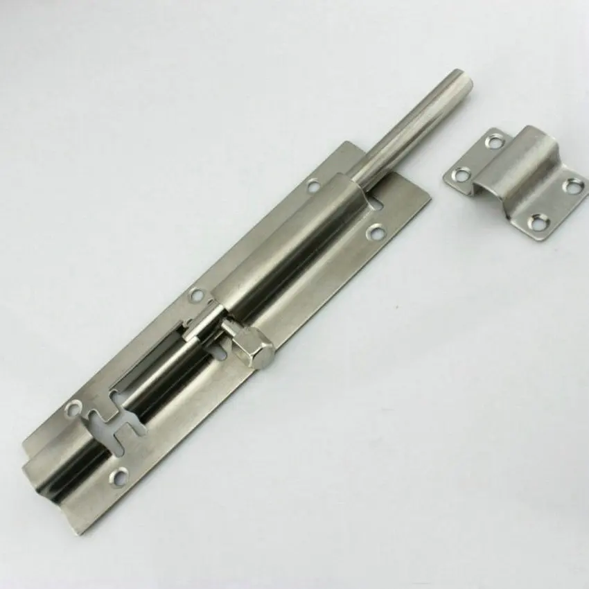 Thicken 5PCS/Lot 10Inch=250MM(40MM Width, 9.5MM Rod Dia) 304 Stainless Steel Thumb Drop Bolt Lock Security Latch