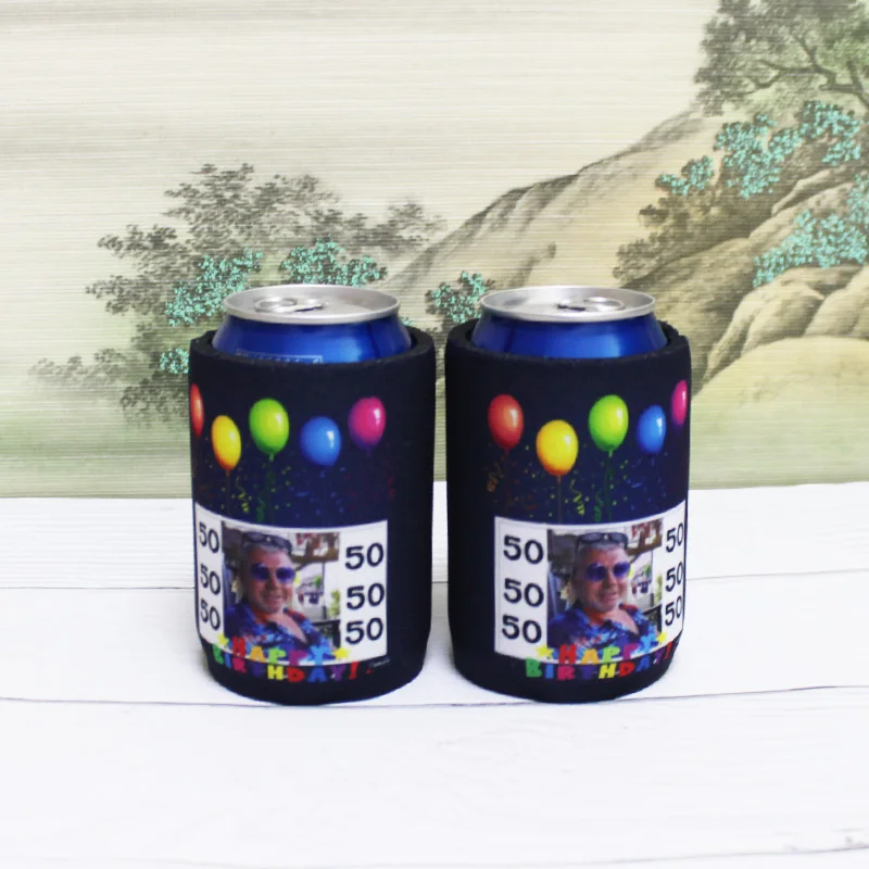 

100pcs Neoprene Stubby Holder Can Or Bottle Holders Can Cooler Wedding Gifts Dye Sublimated Stubby Holders Waterproof Cooler Bag