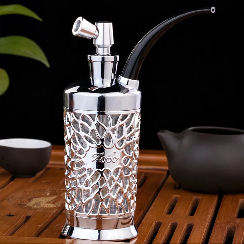 Fashion Delicate Pipe Shisha Hookah Full Set of Smoke  Double Filtration Filters Can Be Cleaned Hookahs Pipes Narguile  Smoking