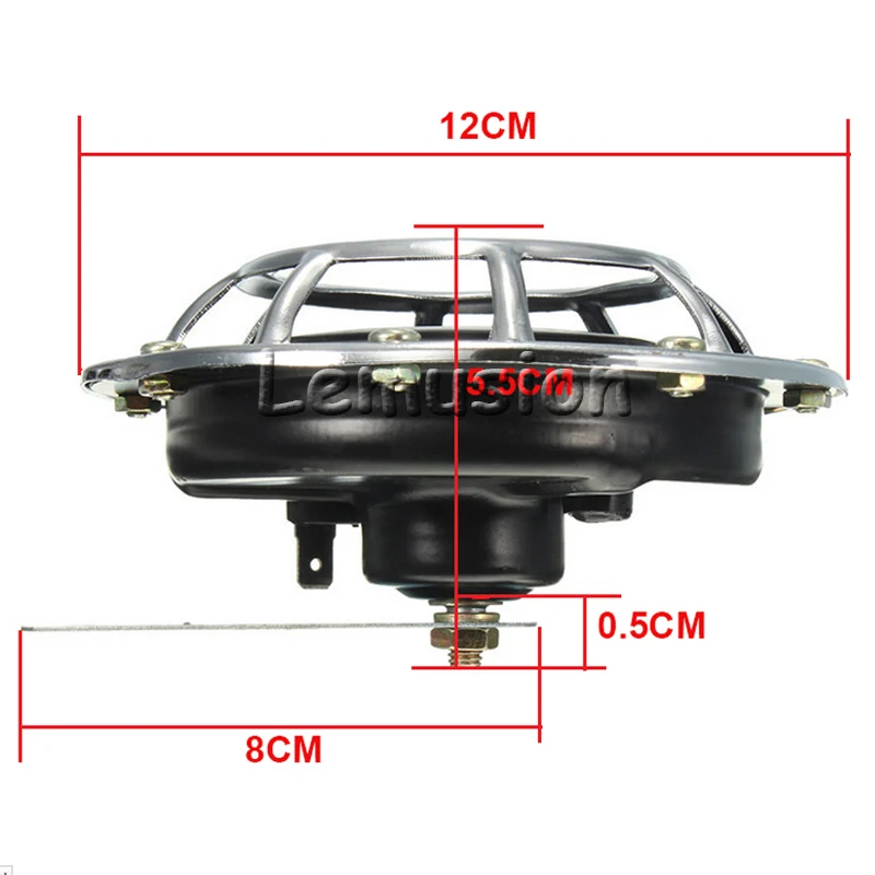 1Pair Car Horn Red Electric Blast Tone Horn Kit for Seat Leon Ibiza Renault Duster Megane 2 Logan Captur Clio Mazda 3 6 CX-5 CX5
