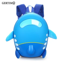 Cute Cartoon Airplane Shaped Backpack para crianças, Nursery School Bags, 3D Design, Kindergarten Kids Schoolbag para meninas e meninos, Rucksack