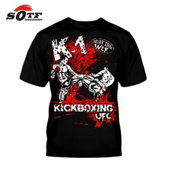 SOTF Red knee Muay Thai fighting MMA PRACTICAL FIGHTING training sweatshirt  tiger muay boxing shorts for judo fight wear jaco