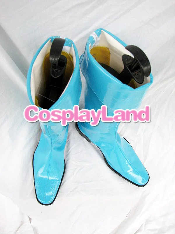 Yu-Gi-Oh! GX Alexis Rhodes Blue Cosplay Boots Shoes Anime Party Cosplay Boots Custom Made Women Shoes