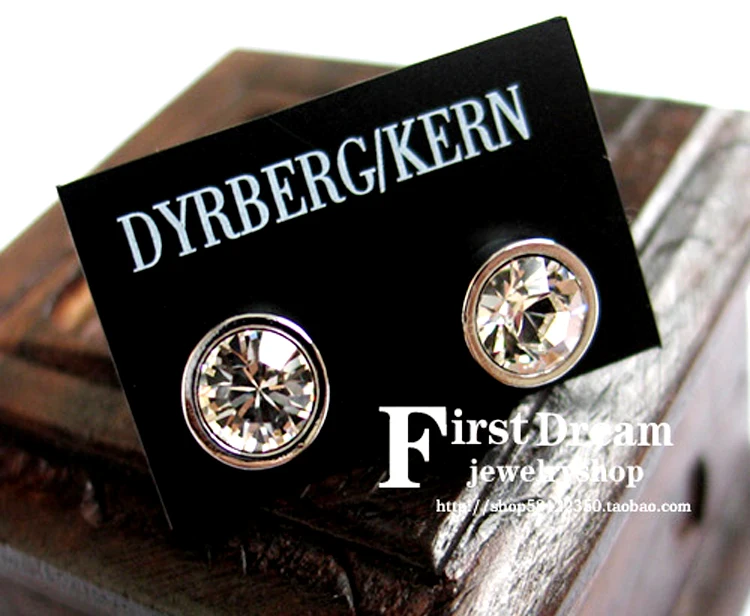 HOT SEELING fashion DYRBERG/KERN Exquisite Flash drill small earrings IN STOCK