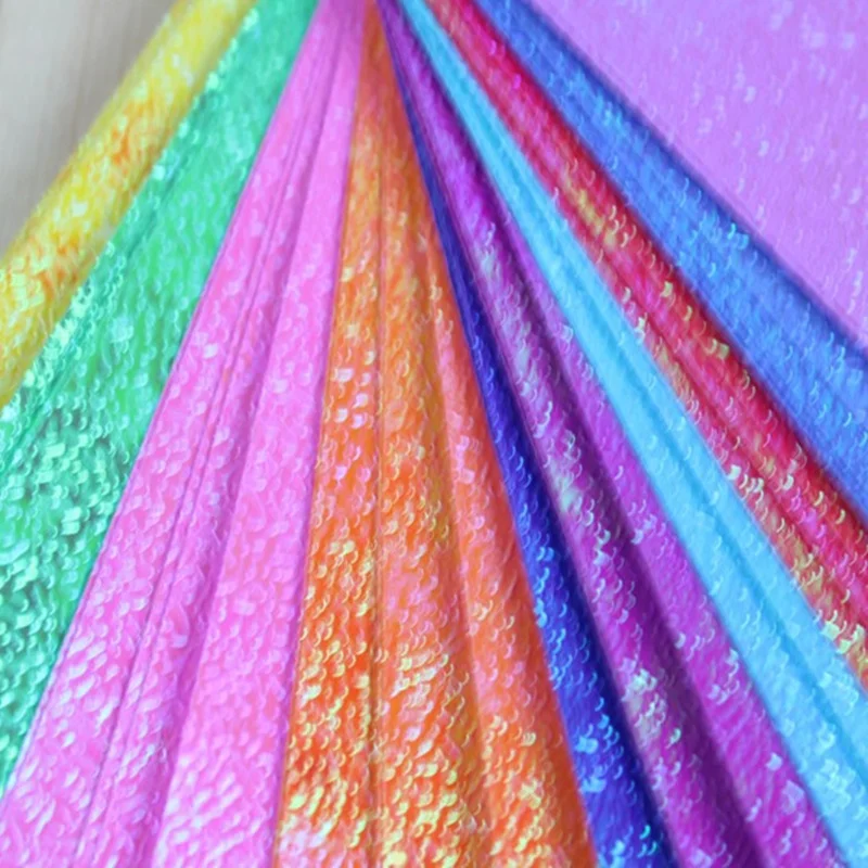 50 sztuk/zestaw kolor brokat papier Origami jednostronnie lśniące składane stałe papiery dzieci DIY Making sztuka scrapbookingu Craft Decoration