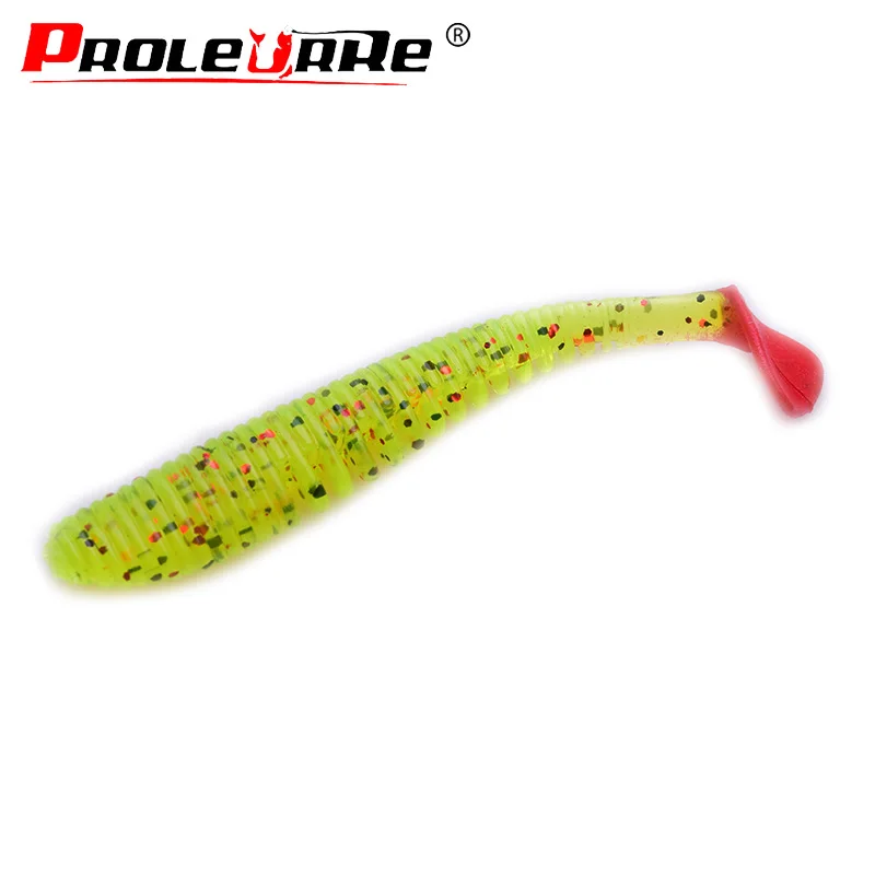 10 개/몫 Wobblers 낚시 미끼 75cm 2.8g 쉬운 Shiner Swimbait 실리콘 소프트 미끼 더블 컬러 잉어 인공 소프트 미끼 PR-051